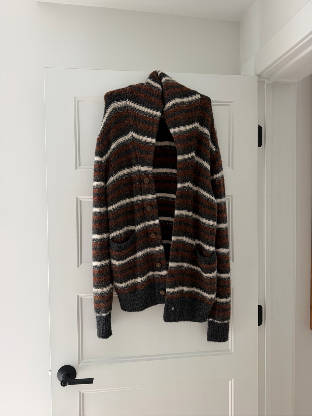 FAHERTY MENS CARDIGAN SWEATER, SIZE MEDIUM